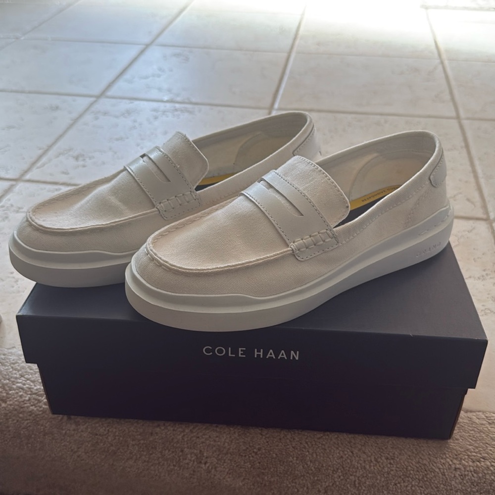 Cole Haan Canvas Loafers, women’s size 8 wide